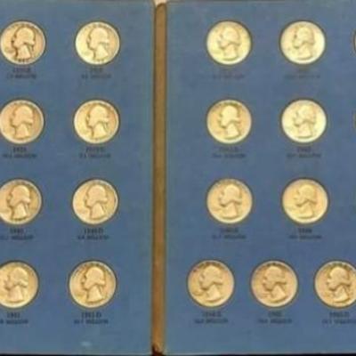 Silver Washington Quarters book including key date 1932