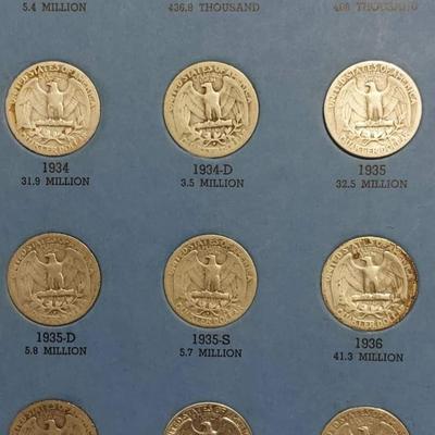 Silver Washington Quarters book including key date 1932
