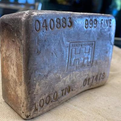 100 Oz 999 Silber Bar