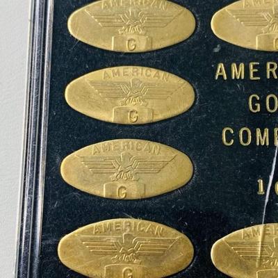 Rare Vintage Dental Gold ingots Ten 1 oz