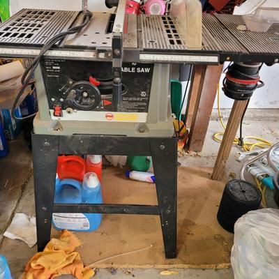 Sale Photo Thumbnail #739: Both work, comes with the table, router, stand and table saw, nothing else. In garage.