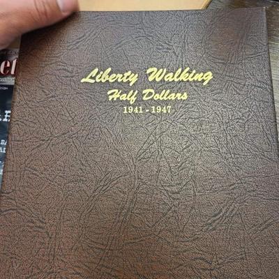 Walking Liberty Half Dollar complete Book 1941 to 1947