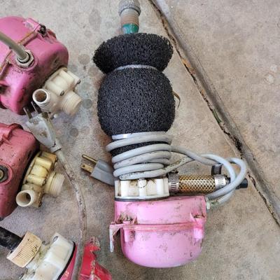 Collection of working water pumps