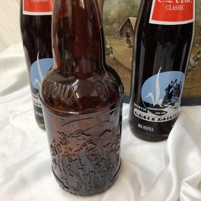 3 ND Anniversary Coke Bottles 2 Bertch Beer Sioux City Beer Bottle Oval Box