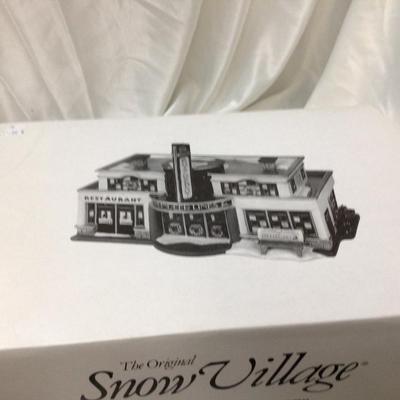 Dept 56 Snow Village Reindeer Bus Depot