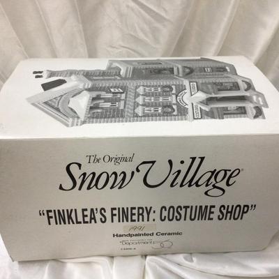 Dept 56 Snow Village Finklea’s Finery Costume Shop