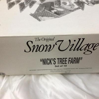 Dept 56 Snow Village Nicks Tree Farm