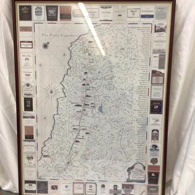 Napa Valley Wine Map