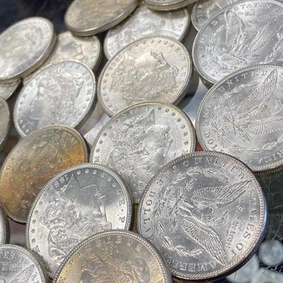 20 Various date and mint Morgan Silver Dollars