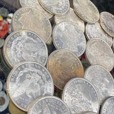 20 Various date and mint Morgan Silver Dollars