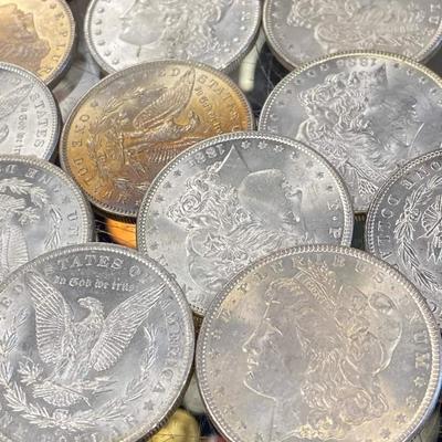 20 Various date and mint Morgan Silver Dollars
