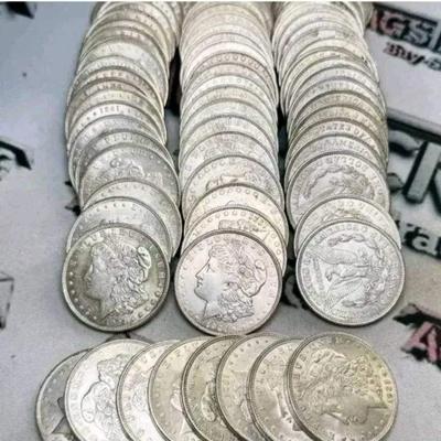 79 1921 Morgan Silver Dollars