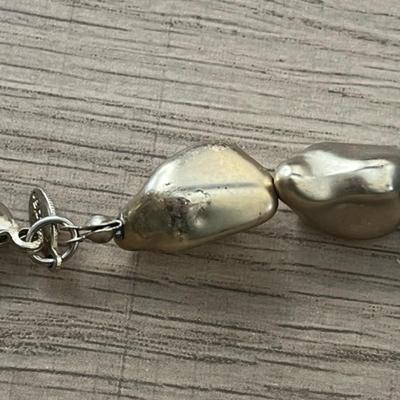 Chico's Beaded Goldtone Necklace