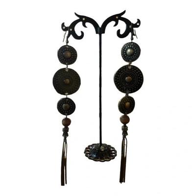 3 Disc Tiered Earrings