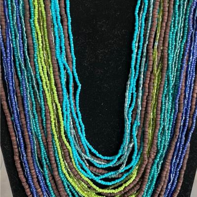 NWT Robert Rose Multi-Strand Bead Necklace