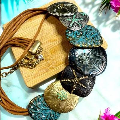 Seashell Themed Statement Necklace