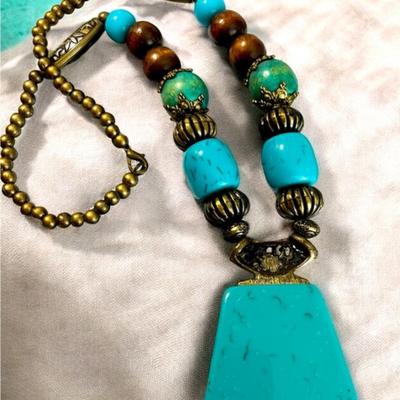 Bohemian Chic Style Chunky Beaded Necklace