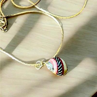 Gold Dipped & Hand Painted Sea Shell