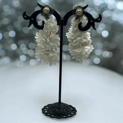 j. Crew Beaded Blosson Drop Earrings