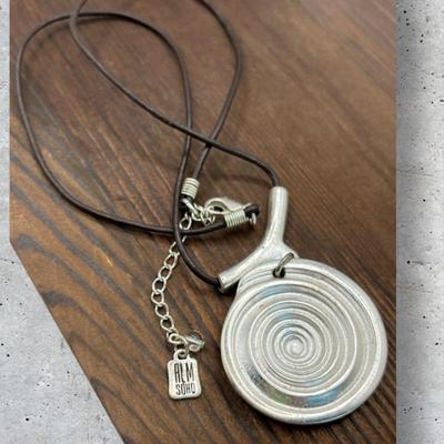 Robert Lee Morris Siver-Tone Pendant Necklace