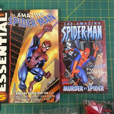 Spiderman Book and Toy Lot