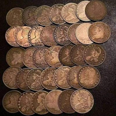 Capped Bust Silver Dollar Lot