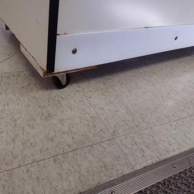 Glass Display Cabinet on Castors