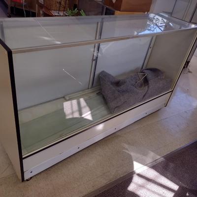 Glass Display Cabinet on Castors