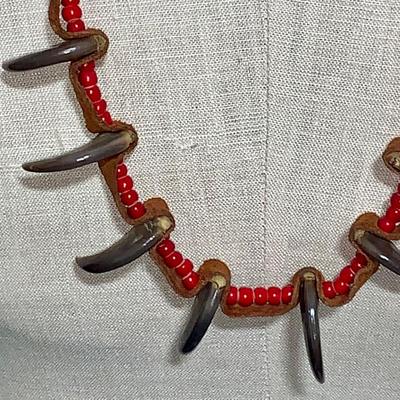 Vintage Native American Bear Claw Necklace