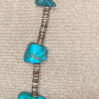 Vintage Native American Turquoise and Bead Necklace