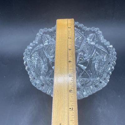 Pedestal-Style Crystal Candy Dish Bowl