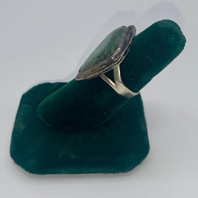 Native American Pawn Silver and Turquoise Ring