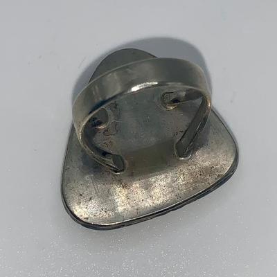 Native American Pawn Silver and Turquoise Ring