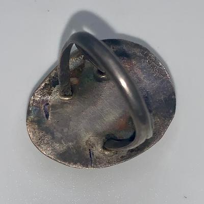 Native American Pawn Silver and Turquoise Ring