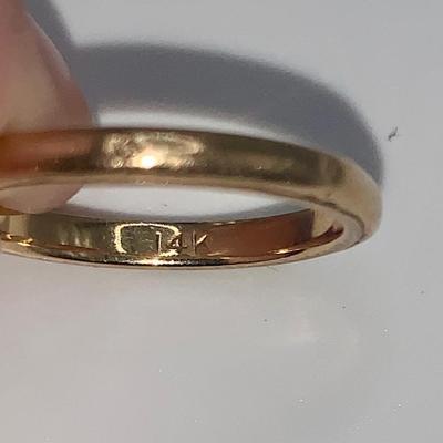 Small, 14k Gold Band