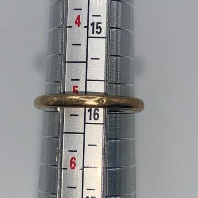 Small, 14k Gold Band