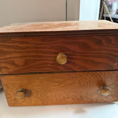 Wooden storage box