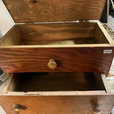 Wooden storage box