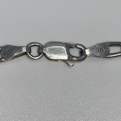 Sterling Silver Chain With Scarab Pendant