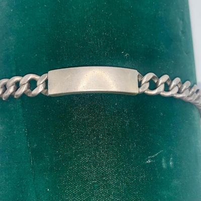 Heavy Napier Sterling Silver ID Bracelet