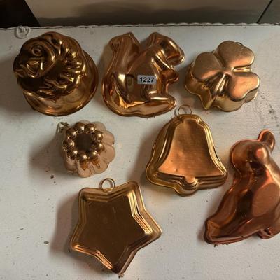 Small copper cake pans