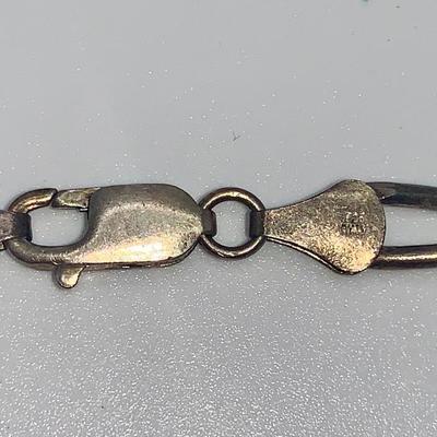 22” Figaro Sterling Silver Necklace
