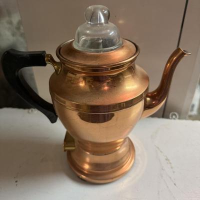 Copper percolator
