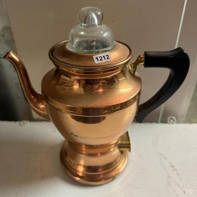 Copper percolator