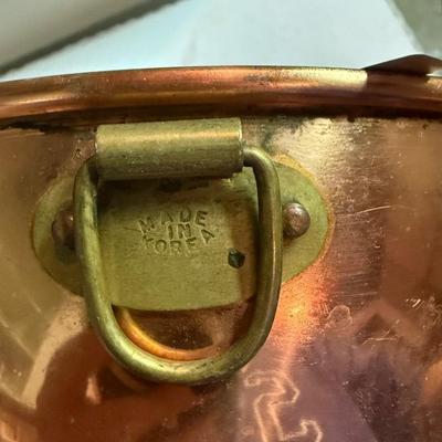 Set of 3 copper bowls