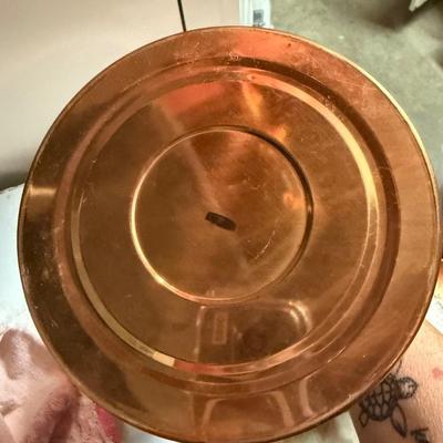 Copper teapot with porcelain handle