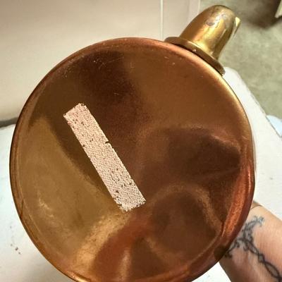 Copper teapot with porcelain handle
