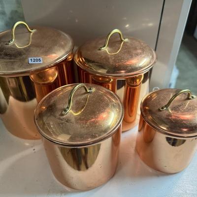 Copper canister set