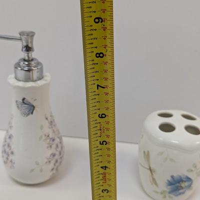 Lenox Soap Dispenser & Tooth Brush Holder