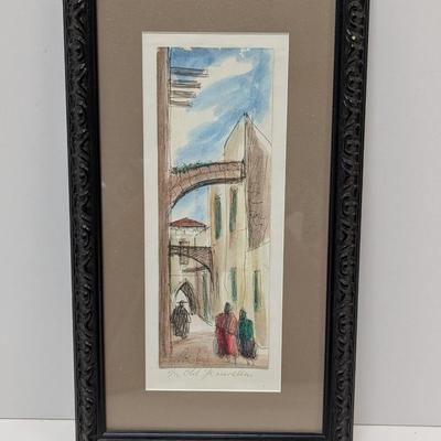 In Old Jerusalem Art Work Signed